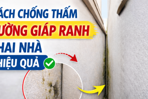 Cách chống thấm tường giáp ranh hai nhà hiệu quả