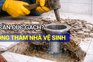 Có cần đục gạch khi chống thấm nhà vệ sinh không?